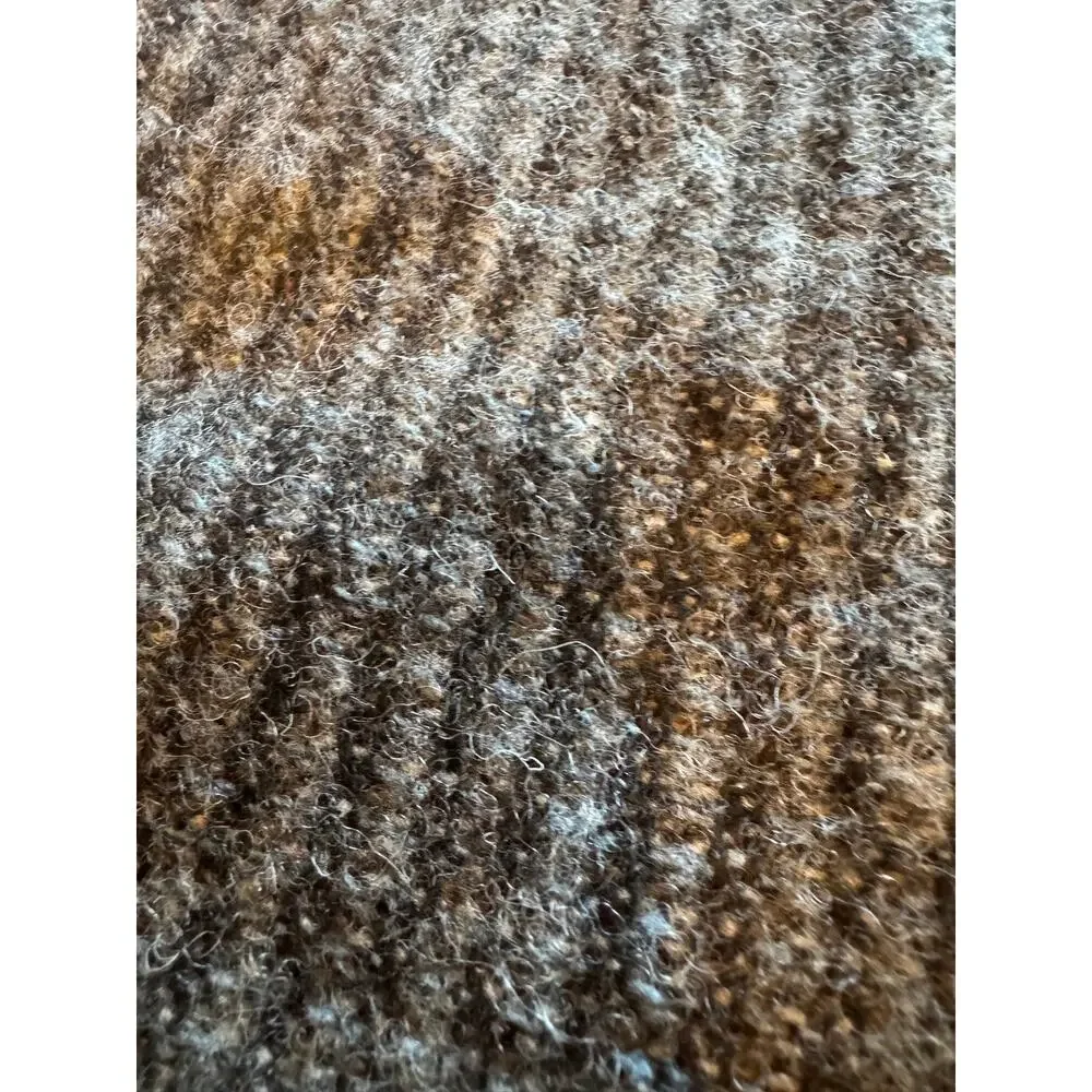 Ardalanish Isle of Mull Weavers 100% Pure New Wool Gray Brown Fringe Scarf